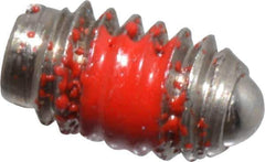 Gibraltar - 4-48, 0.062" Ball Diam, 3/16" Body Length, 0.02" Max Ball Reach, Threaded Ball Plunger - Stainless Steel Body, Stainless Steel Ball, 0.13 Lb Initial End Force, 0.5 Lb Final End Force, Locking Element - Eagle Tool & Supply