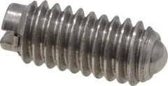 Gibraltar - 6-40, 0.078" Ball Diam, 5/16" Body Length, 0.023" Max Ball Reach, Threaded Ball Plunger - Stainless Steel Body, Stainless Steel Ball, 0.5 Lb Initial End Force, 1 Lb Final End Force - Eagle Tool & Supply