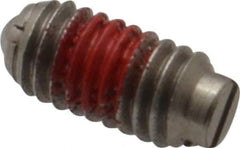 Gibraltar - 8-36, 0.093" Ball Diam, 11/32" Body Length, 0.025" Max Ball Reach, Threaded Ball Plunger - Stainless Steel Body, Stainless Steel Ball, 0.5 Lb Initial End Force, 1.25 Lb Final End Force, Locking Element - Eagle Tool & Supply