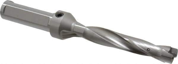 Kennametal - 20.64 to 21.14mm Diam, 5xD, 110mm Max Depth, 1" Shank Diam, 136.53mm Flute, 234.95mm OAL, Replaceable Tip Drill - KSEM0813 Insert, 3 Seat Size, Series KSEM - Eagle Tool & Supply