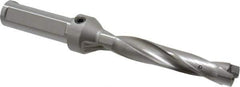 Kennametal - 20.64 to 21.14mm Diam, 5xD, 110mm Max Depth, 1" Shank Diam, 136.53mm Flute, 234.95mm OAL, Replaceable Tip Drill - KSEM0813 Insert, 3 Seat Size, Series KSEM - Eagle Tool & Supply