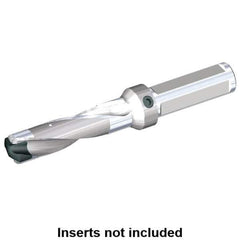 Kennametal - 13.49 to 13.5mm Diam, 3xD, 40.39mm Max Depth, 3/4" Shank Diam, 52.22mm Flute, 125.41mm OAL, Replaceable Tip Drill - KSEM1350 Insert, C Seat Size, Series KSEM - Eagle Tool & Supply