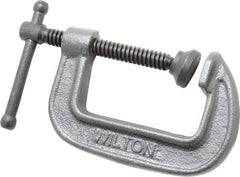 Wilton - Light-Duty 2-1/2" Max Opening, 1-3/4" Throat Depth, Ductile Iron Standard C-Clamp - 1,110 Lb Capacity, 0" Min Opening, Standard Throat Depth - Eagle Tool & Supply