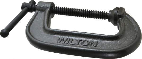 Wilton - Light-Duty 3" Max Opening, 1-7/8" Throat Depth, Ductile Iron Standard C-Clamp - 1,800 Lb Capacity, 0" Min Opening, Standard Throat Depth - Eagle Tool & Supply