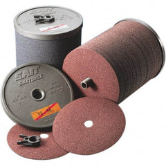 Sait - 4-1/2" Diam 7/8" Hole 36 Grit Fiber Disc - Very Coarse Grade, Zirconia Alumina, Series 3Z - Eagle Tool & Supply
