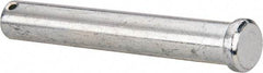 Made in USA - 3/4" Pin Diam, 5" OAL, Standard Clevis Pin - 5/32" Hole, 4-27/32" Usable Length, Uncoated Steel - Eagle Tool & Supply