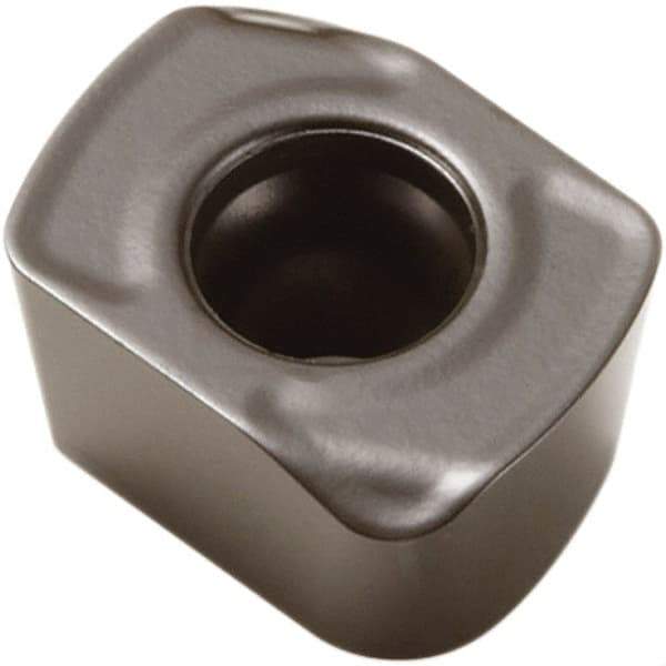 Seco - LPKT05T210 Grade MS2500 Carbide Milling Insert - TiCN/Al2O3 Finish, 1/8" Thick, 1/4" Inscribed Circle - Eagle Tool & Supply