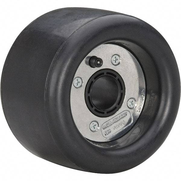 Dynabrade - 5" Wheel OD, 3-1/2" Wheel Width, 3,500 RPM, Composite, Pneumatic Wheel without Hub - 15-1/2" Long x 3-1/2" Wide, 5/8" Wheel Arbor Hole - Eagle Tool & Supply