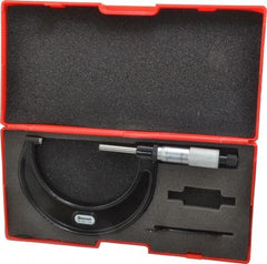 Starrett - 2 to 3" Range, 0.001" Graduation, Mechanical Outside Micrometer - Ratchet Stop Thimble, Accurate to 0.0001" - Eagle Tool & Supply