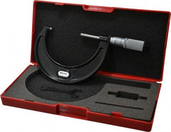 Starrett - 2 to 3" Range, 0.0001" Graduation, Mechanical Outside Micrometer - Friction Thimble, Accurate to 0.00005" - Eagle Tool & Supply