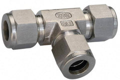 Ham-Let - 3/4" OD, Brass Union Tee - Comp x Comp x Comp Ends - Eagle Tool & Supply