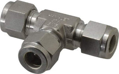 Ham-Let - 3/8" OD, Grade 316Stainless Steel Union Tee - Comp x Comp x Comp Ends - Eagle Tool & Supply