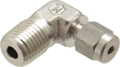 Ham-Let - 1/8" OD, Grade 316Stainless Steel Male Elbow - Comp x MNPT Ends - Eagle Tool & Supply