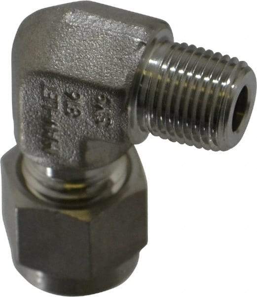 Ham-Let - 1/4" OD, Grade 316Stainless Steel Male Elbow - Comp x MNPT Ends - Eagle Tool & Supply