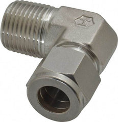 Ham-Let - 1/2" OD, Grade 316Stainless Steel Male Elbow - Comp x MNPT Ends - Eagle Tool & Supply