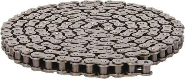 Morse - 5/8" Pitch, ANSI 50, Single Strand Roller Chain - Chain No. 50, 10 Ft. Long, 0.4" Roller Diam, 3/8" Roller Width - Eagle Tool & Supply