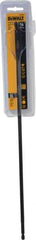 DeWALT - 3/8", 1/4" Straight Shank, Bright Finish, High Speed Steel, Spade Blade Drill Bit - No Spurs, 16" Overall Length, No Wire Fishing Hole - Eagle Tool & Supply