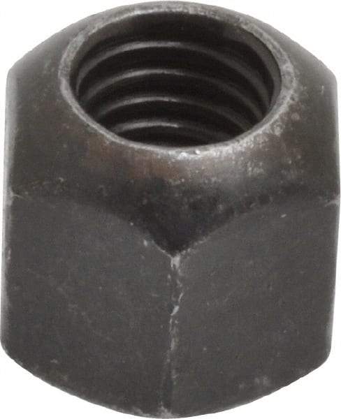 Gibraltar - M8, Steel, Black Phosphate Coated, Right Hand Spherical Fixture Nut - 13mm Wide Across Flats, 12mm High, 11mm Radius - Eagle Tool & Supply