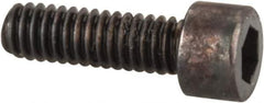 Made in USA - #1-72 UNF Hex Socket Drive, Socket Cap Screw - Alloy Steel, Black Oxide Finish, Fully Threaded, 1/4" Length Under Head - Eagle Tool & Supply