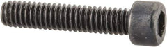 Made in USA - #1-72 UNF Hex Socket Drive, Socket Cap Screw - Alloy Steel, Black Oxide Finish, Fully Threaded, 3/8" Length Under Head - Eagle Tool & Supply