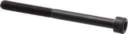 Made in USA - #10-32 UNF Hex Socket Drive, Socket Cap Screw - Alloy Steel, Black Oxide Finish, Partially Threaded, 2-1/4" Length Under Head - Eagle Tool & Supply