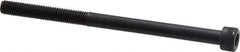Made in USA - #10-32 UNF Hex Socket Drive, Socket Cap Screw - Alloy Steel, Black Oxide Finish, Partially Threaded, 3" Length Under Head - Eagle Tool & Supply