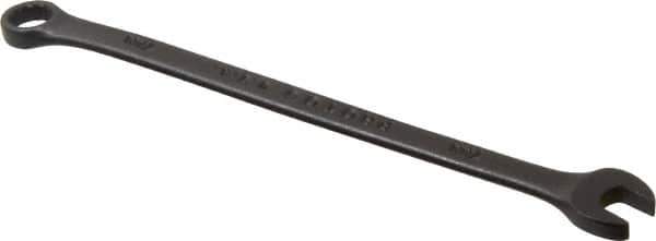 Proto - 7mm 12 Point Offset Combination Wrench - 15° Offset Angle, 5-5/32" OAL, Steel, Black Finish - Eagle Tool & Supply