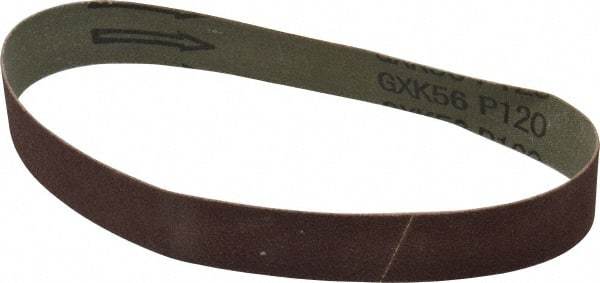 Tru-Maxx - 1" Wide x 18" OAL, 120 Grit, Aluminum Oxide Abrasive Belt - Aluminum Oxide, Fine, Coated - Eagle Tool & Supply