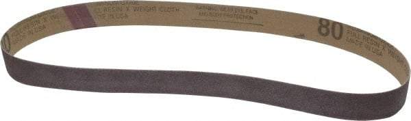 Tru-Maxx - 1" Wide x 30" OAL, 80 Grit, Aluminum Oxide Abrasive Belt - Aluminum Oxide, Medium, Coated - Eagle Tool & Supply