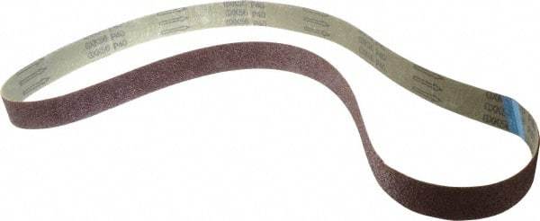 Tru-Maxx - 1-1/2" Wide x 60" OAL, 40 Grit, Aluminum Oxide Abrasive Belt - Aluminum Oxide, Coarse, Coated - Eagle Tool & Supply