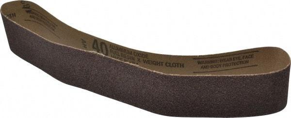 Tru-Maxx - 2" Wide x 30" OAL, 40 Grit, Aluminum Oxide Abrasive Belt - Aluminum Oxide, Coarse, Coated - Eagle Tool & Supply