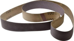 Tru-Maxx - 2" Wide x 72" OAL, 100 Grit, Aluminum Oxide Abrasive Belt - Aluminum Oxide, Fine, Coated - Eagle Tool & Supply