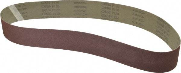 Tru-Maxx - 2-1/2" Wide x 48" OAL, 120 Grit, Aluminum Oxide Abrasive Belt - Aluminum Oxide, Fine, Coated - Eagle Tool & Supply