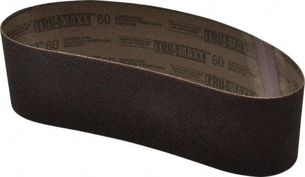 Tru-Maxx - 3" Wide x 24" OAL, 60 Grit, Aluminum Oxide Abrasive Belt - Aluminum Oxide, Medium, Coated - Eagle Tool & Supply