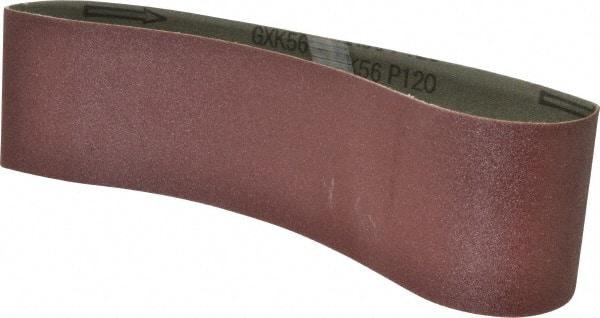 Tru-Maxx - 3" Wide x 24" OAL, 120 Grit, Aluminum Oxide Abrasive Belt - Aluminum Oxide, Fine, Coated - Eagle Tool & Supply