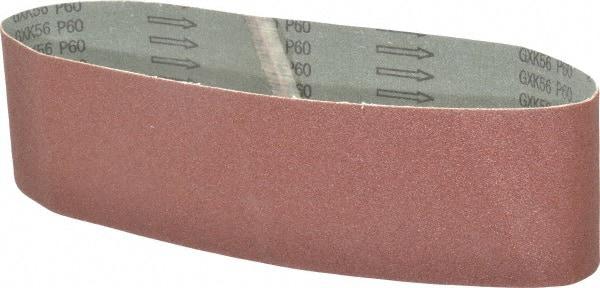 Tru-Maxx - 4" Wide x 36" OAL, 60 Grit, Aluminum Oxide Abrasive Belt - Aluminum Oxide, Medium, Coated - Eagle Tool & Supply