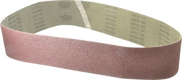 Tru-Maxx - 4" Wide x 48" OAL, 60 Grit, Aluminum Oxide Abrasive Belt - Aluminum Oxide, Medium, Coated - Eagle Tool & Supply