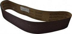 Tru-Maxx - 4" Wide x 54" OAL, 40 Grit, Aluminum Oxide Abrasive Belt - Aluminum Oxide, Coarse, Coated - Eagle Tool & Supply