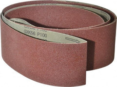 Tru-Maxx - 4" Wide x 132" OAL, 100 Grit, Aluminum Oxide Abrasive Belt - Aluminum Oxide, Fine, Coated - Eagle Tool & Supply