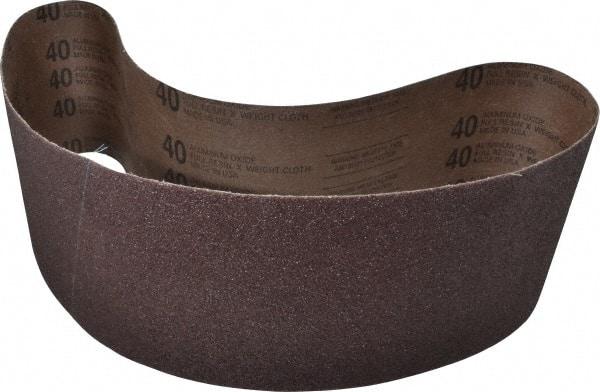 Tru-Maxx - 6" Wide x 48" OAL, 40 Grit, Aluminum Oxide Abrasive Belt - Aluminum Oxide, Coarse, Coated - Eagle Tool & Supply