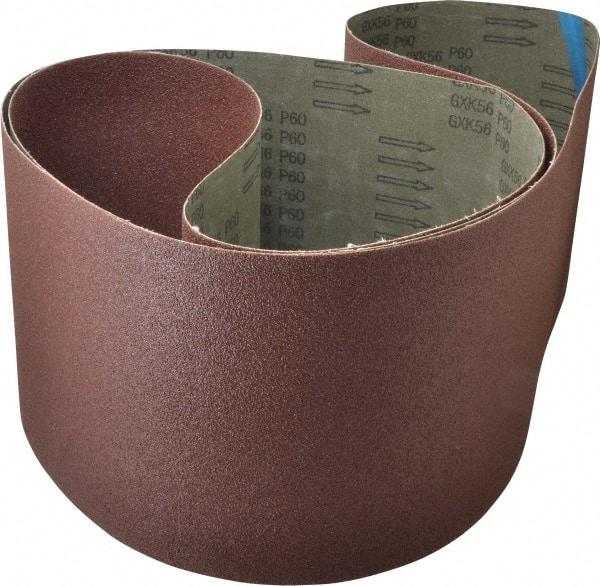 Tru-Maxx - 8" Wide x 107" OAL, 60 Grit, Aluminum Oxide Abrasive Belt - Aluminum Oxide, Medium, Coated - Eagle Tool & Supply