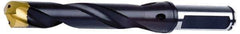 Seco - 10.5 to 10.99mm Diam, 5xD, 1.97" Max Depth, 5/8" Shank Diam, 2.255" Flute, 4-3/4" OAL, Replaceable Tip Drill - SD100 Insert, SD105 Toolholder, Series SD105 - Eagle Tool & Supply