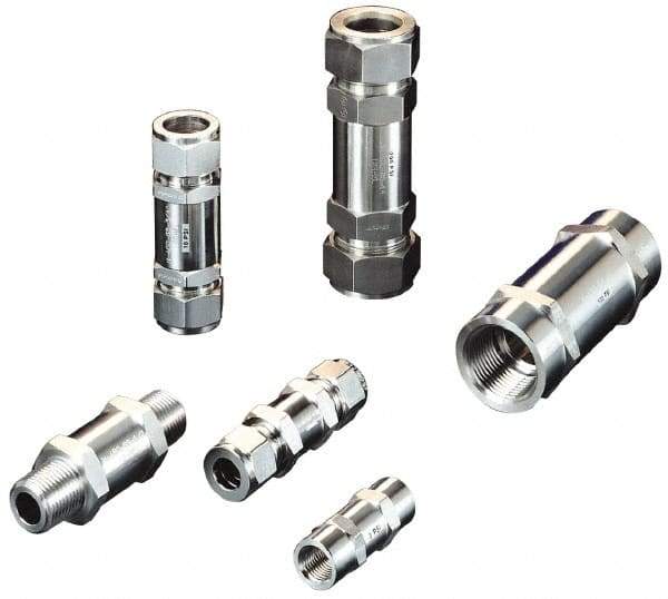 Ham-Let - 1/2" Stainless Steel Check Valve - Inline, MNPT x MNPT, 3,000 WOG - Eagle Tool & Supply