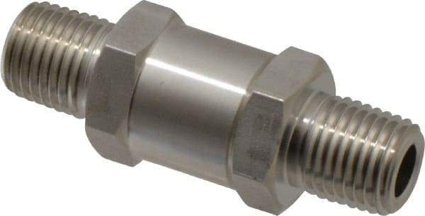 Ham-Let - 1/4" Stainless Steel Check Valve - Inline, MNPT x MNPT, 3,000 WOG - Eagle Tool & Supply