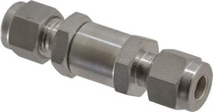 Ham-Let - 1/4" Stainless Steel Check Valve - Inline, Comp x Comp, 3,000 WOG - Eagle Tool & Supply