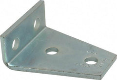 Cooper B-Line - Zinc Plated Carbon Steel 4 Hole Gusseted Strut Shelf Bracket - 1/2" Bolt, 4 Holes, Used with Cooper B Line Channel & Strut (All Sizes Except B62 & B72) - Eagle Tool & Supply