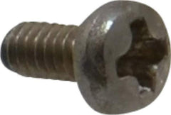 Value Collection - M2x0.40 Metric Coarse, 4mm Length Under Head Phillips Drive Machine Screw - Pan Head, Grade 18-8 & A2 Stainless Steel, Uncoated, Without Washer - Eagle Tool & Supply