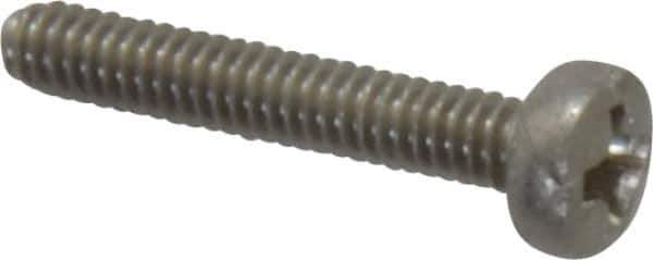 Value Collection - M2x0.40 Metric Coarse, 12mm Length Under Head Phillips Drive Machine Screw - Pan Head, Grade 18-8 & A2 Stainless Steel, Uncoated, Without Washer - Eagle Tool & Supply