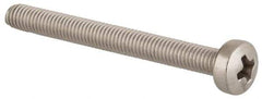 Value Collection - M3x0.50 Metric Coarse, 30mm Length Under Head Phillips Drive Machine Screw - Pan Head, Grade 18-8 & A2 Stainless Steel, Uncoated, Without Washer - Eagle Tool & Supply