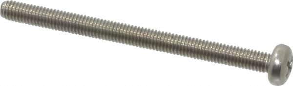 Value Collection - M3x0.50 Metric Coarse, 40mm Length Under Head Phillips Drive Machine Screw - Pan Head, Grade 18-8 & A2 Stainless Steel, Uncoated, Without Washer - Eagle Tool & Supply